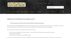 Desktop Screenshot of macromonster.com